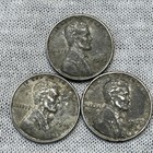 #3L: (New Low $) Set of 3 1943 Rare Steel Lincoln Wheat Cent~You Grade~Bid Now — photo 1
