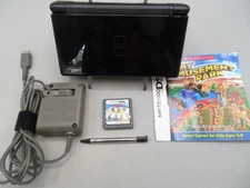 Nintendo DS Lite Black Handheld Game System w/ My Amusement Park Game