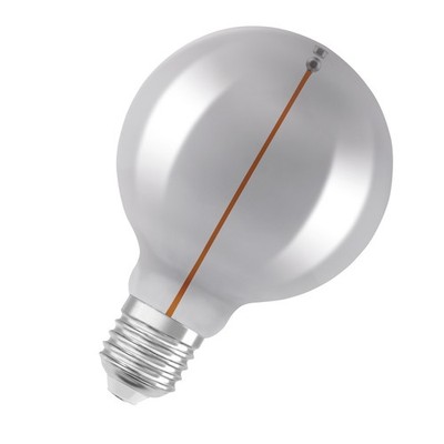 OSRAM LED-Lampen, Vintage-Edition, 6 Watts Ersatz, E27, G95-shape, 1800 Kelvin,