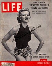 1953 Life October 26 - Vikki Dougan; Trieste problems; Churchill War Memoirs