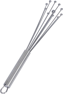 10.5 in Stainless Steel Ball Whisk - 6 Pack - German Standard Egg Beater with Er