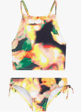 New Girls Kanu Surf Daisy UPF 50 Two Piece Swimsuit Tankini Tropical Reef Size 6