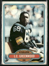 1980 Topps L.C. Greenwood #375 Pittsburgh Steelers