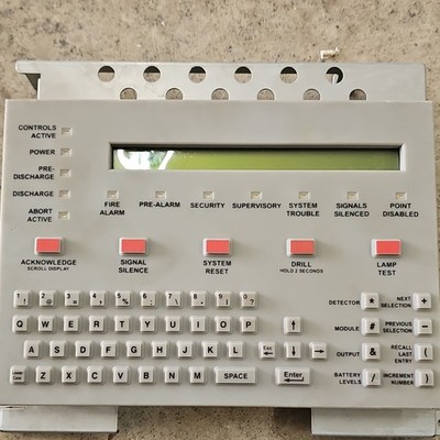 Fire Alarm Control Panel Keypad from Notifier nfs-320