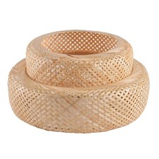 Lamp Shade,Hand-Woven Rattan Hanging Light Shade,13.77" Rattan Chandelier Sha...
