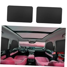 Window Sun Shade Car Curtains - Side Thiken Sun Shades back-T-2pcs Black