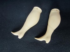 Doll Legs Bisque - Boots w/ Heels for Cloth, Leather Small Doll - 2 1/4" Legs