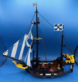 VINTAGE LEGO PIRATE SET 6274 - CARIBBEAN CLIPPER WITH MANUAL