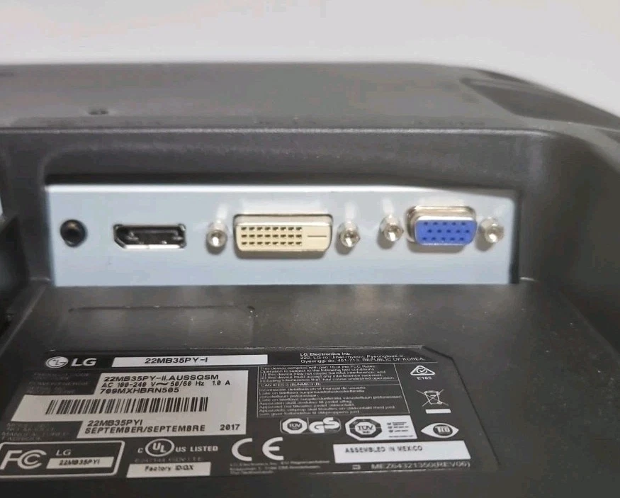 LG 22MB35PY-I 22" IPS Full HD Monitor Tested - No Power Cable - No Stand - Image 3 of 4