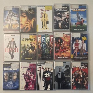 Sony PSP UMD Video Movie Bundle LOT OF 15 GREAT SELECTION of VARIOUS MOVIES
