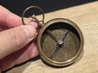 Antique Style Solid Brass Pocket Compass — photo 1