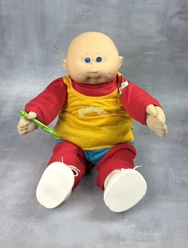 Cabbage Patch Kids Doll I Can Hold My Crayon 1982 Green Crayon