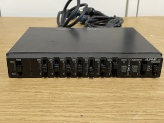 Vintage Alpine 3311 Pre Amp Car Graphic Equalizer Old School Stereo EQ Crossover