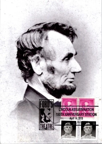 Dr Jim Stamps Maximum Card Abraham Lincoln 2V Combo Fdc