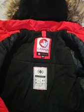 Canada Weather Gear  Red Long Winter Parka Coat Size M