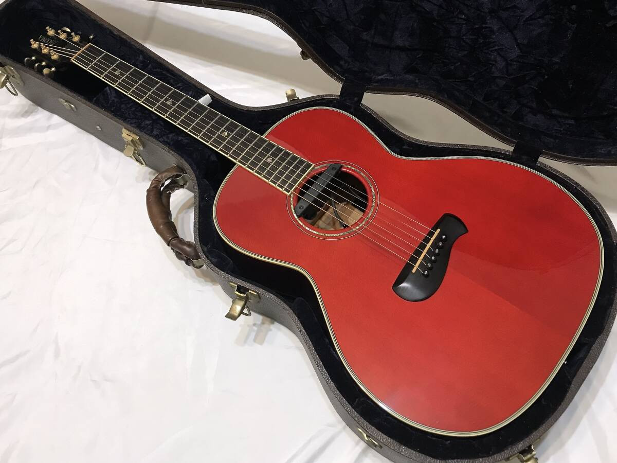 ギター TACOMA PM28 Acoustic Guitar Tacoma PM28 See-through Red All Solid Wood