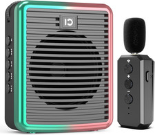 SHIDU 30W Wireless Voice Amplifier with Lavalier Microphone, Bluetooth Voice Amp