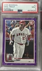 2020 Bowman Mike Trout Purple #/250 Angels PSA 9