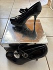 Ellie Size 8 High Heel Black Patent Leather DBL Strap Stiletto Mary Jane Shoes — photo 8