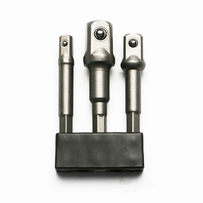 TMAX�3pc 1/4''&3/8''&1/2'' Power Socket Extension Adapter Bit for Impact Driver Set