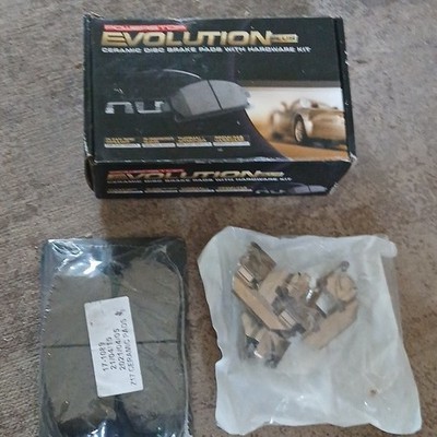 Brand new Powerstop Evolution Plus Ceramic Disk Brake Pads with hardware kit.