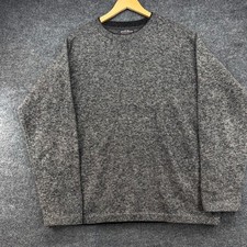 Woolrich Mens Charcoal Heather Wool Blend Crewneck Sweater 9021 Large