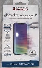 ZAGG Invisible Glass Elite VisionGuard Screen Protector iPhone 12 12 Pro 11 XR