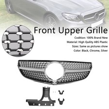Diamond Front Bumper Grill Grille Fit Mercedes E-CLASS W207 Coupe 2014-2017 GB