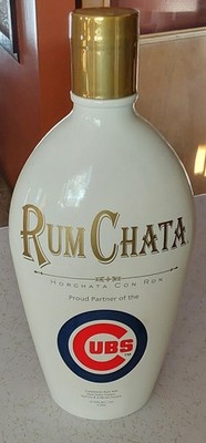 Rum Chata CHICAGO CUBS OVERSIZED Display Demo Bottle (EMPTY)