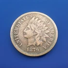 1879 Indian Head Cent 1c Penny Better Grade VF Details. Full Liberty