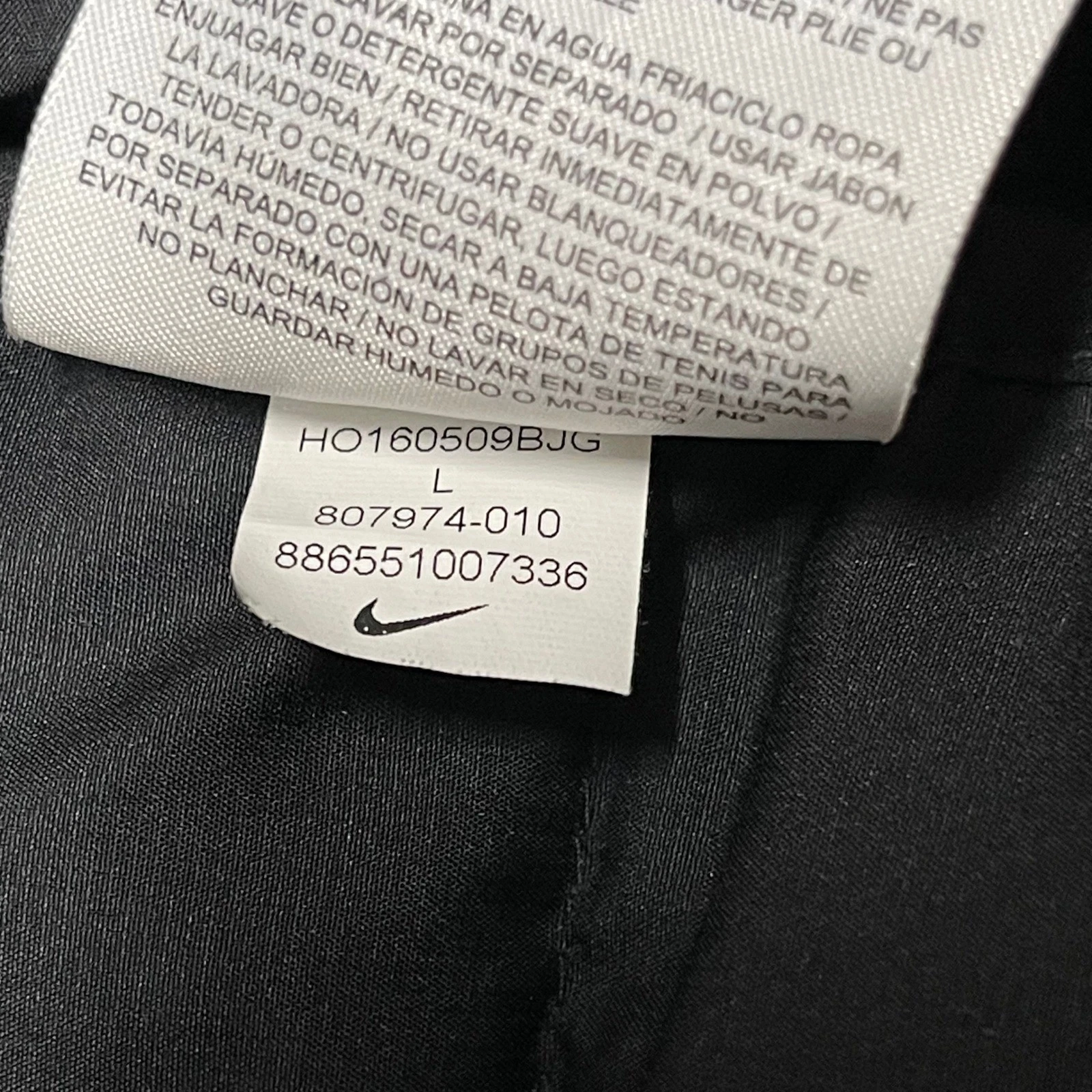 Nike LeBron James Jacket Mens Large Black Aeroloft 800 Hybrid Down Puffer 807974 image 9