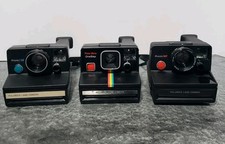 Lot of 3 Vintage Polaroid Instant Cameras Pronto SE, Time Zero One Step