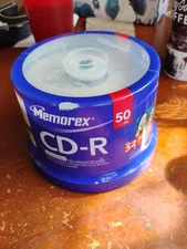 MEMOREX CD-R 50 Pack Blank CDS | 52X 700MB 80 Minutes Brand New Sealed