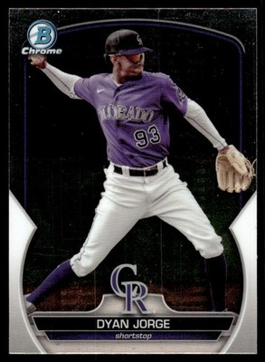 Dyan Jorge 2023 Bowman Chrome Prospects #BCP235 Colorado Rockies 28393 Baseball