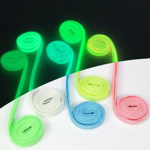 1 Pair LED Shoe Laces Flash Light Up Colours Glow Strap Flashing Shoelaces Party - Picture 11 of 15