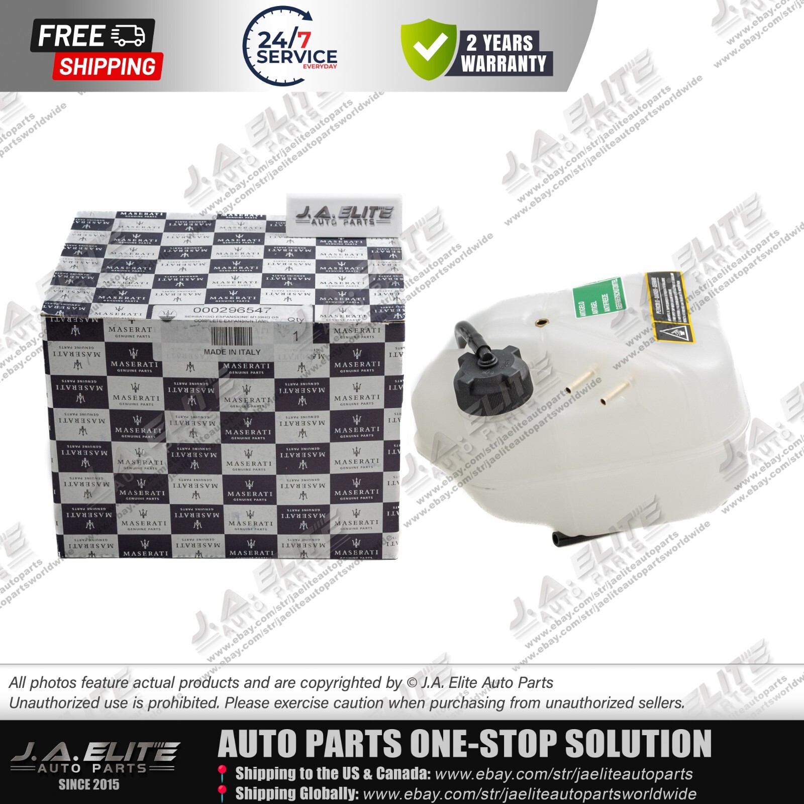 Genuine Expansion Tank fits Maserati Granturismo Grancabrio Quattroporte 296547