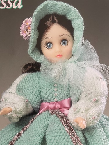 Craftime STRICKMUSTER Vanessa 15" Puppe elegantes Kleid Outfit Jacke CH4 - Bild 4 von 8