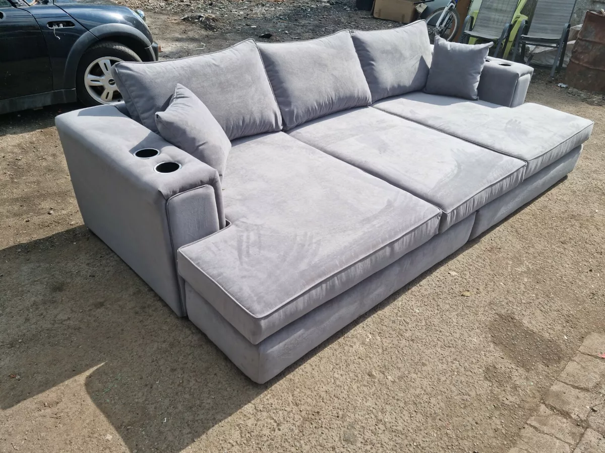 Cinema sofa with cup holder deals