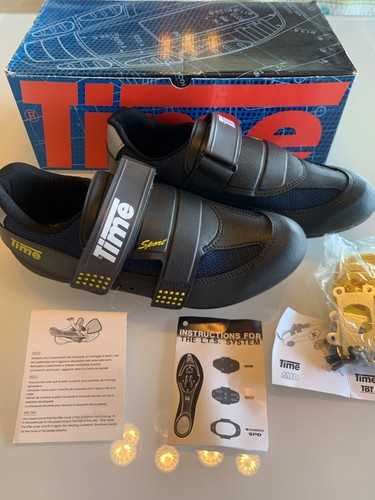 Vintage TIME LE DEFI Cycling Shoes Size EU42 Made In Italy New With Cleats