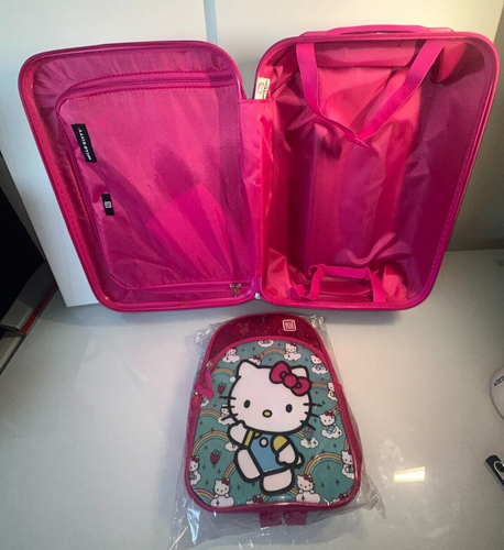 Ful Hello Kitty 21" carry on luggage with 12x9x4 back pack, Stacked. - Picture 8 of 8