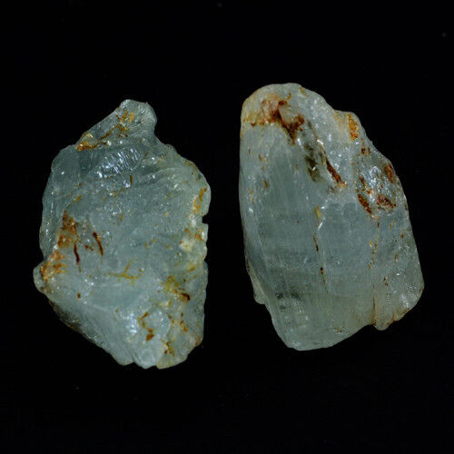 Natural Blue Aquamarine Large Crystal Rough Lot Rare 121.14 Cts Nigeria Gemstone - Picture 1 of 2