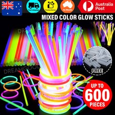 200x Mixed Color Glow Sticks Bracelets Light Party Glowsticks Glow In The Dark A