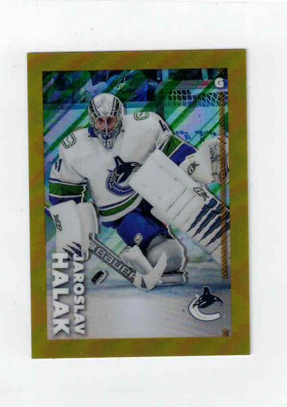 2022-23 Topps Chrome GOLD Refractor Sticker #489 Jaroslav Halak /50