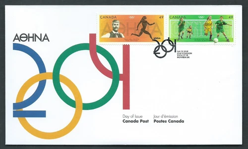 Canada - # 2049-2050 combo FDC - 2004 Olympic Summer Games