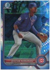 2022 Bowman Chrome Sapphire Edition CRISTIAN HERNANDEZ Base Set Card #BCP-66