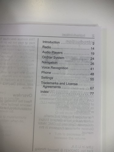 2019 GMC FACTORY NAVIGATION INFOTAINMENT MANUAL GUIDE OEM - Picture 2 of 4