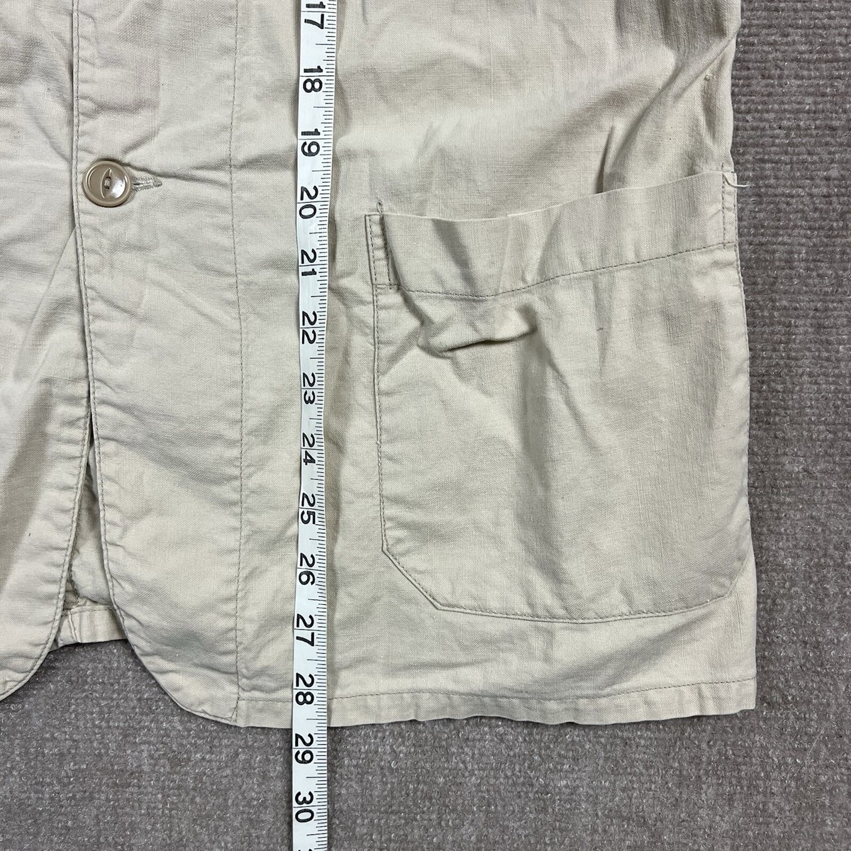 Vintage 50s Hardware Store Canvas Chore Jacket Size 40 Chain