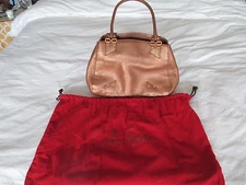 Cole Haan Village F05 Women's Leather Handbag Satchel Tote Copper Bronze w/Bag