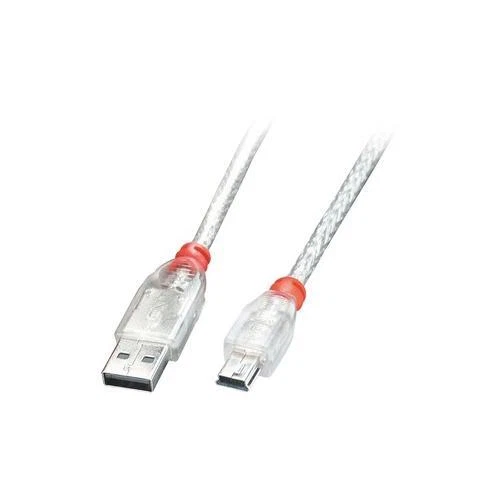 Câble USB 2.0 Transparent Type A Mâle À Mini B Mâle - 41780 - Photo 1/1