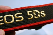 Canon EOS 5Ds Digital Camera Neck Shoulder Strap Black-Red-Gold - Genuine OEM